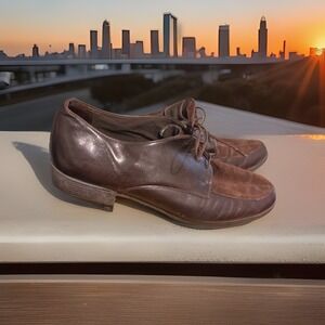 Munro American Sport Navy Blue Leather Oxfords Dress Shoes Womens‎ USA